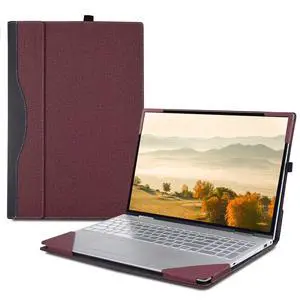 Laptop Case Cover Only for 2024 Microsoft Surface Laptop 7 15 inch (Model 2037 2108) Detachable Notebook Sleeve Computer Protective Bag Heat Dissipation Hole (Wine red, 15)