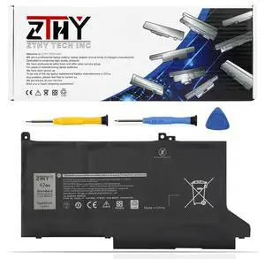 ZTHY 42Wh DJ1J0 Battery Replacement for Dell Latitude 12 7280 7290 E7280 E7290 13 7380 7390 E7380 E7390 14 7480 7490 E7480 E7490 Series Laptop P28S P28S001 451-BBZL C27RW PGFX4 ONFOH K8X0T 11.4V 3Cell