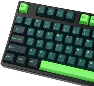 GTSP 166 Double Shot PBT Keycaps Keys Cherry Profile Night Runner for Cherry MX Switch Keyboards Mechanical(Sound Wave)