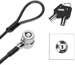 Laptop Lock Computer Lock Laptop Lock Cable Laptop Lock Antitheft Galvanized Environmental Computer Security Cable with Lock Base for Os X