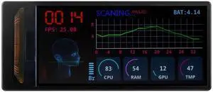 Waveshare ESP32-S3 1.91inch AMOLED Display Development Board, 240×536, 32-bit LX7 Dual-core Processor, Up to 240MHz Frequency, Accelerometer and Gyroscope Sensor, with Pre-Solder Header