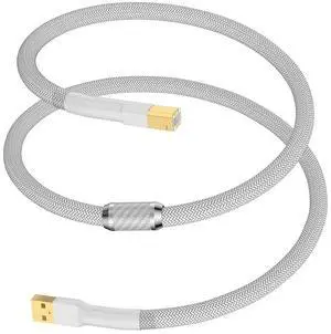 HiFi USB Cable 2.0 Type A to B High Speed Compatible with HP Canon, Brother, Samsung, Dell, Epson, Printer Cord for DAC, Decoder, Printer, Scanner and More (1.5m)