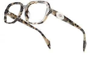 TIJN Vintage Inspired Blue Light Blocking Glasses for Women Men, Modern Square Acetate Screen Glasses for Digital Eye Strain Relief, AL01