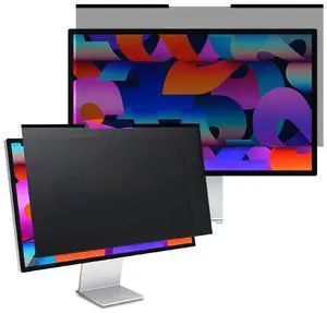 2 Pack Easy On/Off Magnetic Computer Privacy Screen 24 inch, Removable Screen Filter for Frameless Monitor 16:9 Widescreen, Anti Glare Protector Film Blue Light Filter Eye Protection - Computer Screen