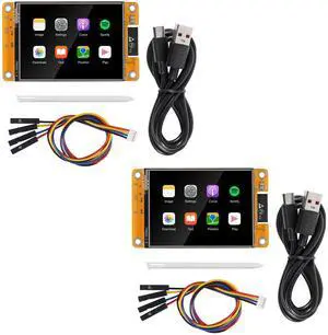 2 Pack ESP32 Touchscreen 2.8inch TFT LCD Display 240 * 320 ESP32-2432S028R Bluetooth WiFi Dual Core Development Board