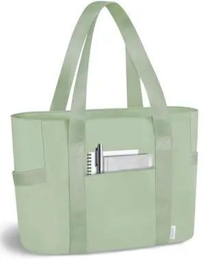 Prite Tote Bag for Women Weekender Bag with Laptop Compartment for Work Nurse Travel Gym(Green)