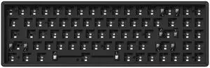 Keychron K14 Pro Wireless Custom Mechanical Keyboard Barebone Version, 72-Key QMK/VIA Programmable Bluetooth/Wired RGB Backlight, Hot-swappable for Mac Windows Linux - Black