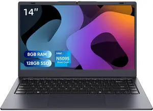 MARGOLAI 14 inch Laptop Computer, 8GB DDR4 RAM 128GB SSD, 4-Core Processor (Up to 2.9GHz), Thin & Portable Notebook PC, Win11 Pro, WiFi, BT4.2
