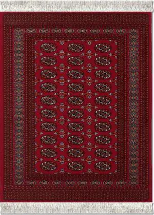 Lextra® (Turkoman Bokhara), MouseRug®, Reds and Gold, 10.25" x 7.125", one