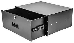NavePoint Server Cabinet Case 19 Inch Rack Mount DJ Locking Lockable Deep Drawer with Key 4U
