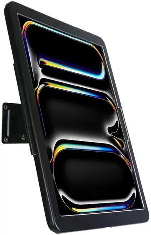 WeSTRUGGLE for 13 inch iPad Pro(M4) 2024 On Wall Mount Bracket,Excluding 13'' iPad Air,with Anti Theft Security Lock &Key, Rotate Design Arbitrary Adjustment,Metal,(Black)