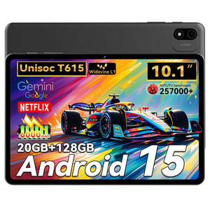 Tablette Android 15 Beynivan 11 Pouces – 36 Go RAM, 256 Go + 2 To, Octo-Core T615, 8000 MAh, Widevine L1, Clavier Inclus