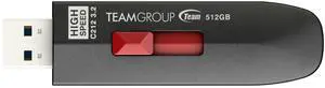 TEAMGROUP C212 Extreme Speed 512GB 1000/800MB/s USB 3.2 Gen 2 Easy Push-and-Pul Flash Thumb Drive External Data Storage Memory Stick Compatible with Computer/Laptop/PS4 PS5 TC2123512GB01