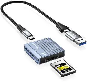 CFexpress Type A Card Reader RIITOP USB 3.2 Gen 2 10Gbps CF Express Type A Memory Card Adapter