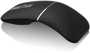 WUDEMWWFE Bluetooth Arc Mouse,Portable Wireless Curved Mouse,Rechargeable Dual Mode Mouse(BT5.0/3.0+2.4G),Ultra Thin USB Optical Computer Mice for PC Laptop Mac iPad iPhone Tablet Smart Phone - Black