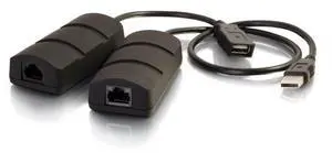 C2G USB Extender, Dongle, USB 1.1 over Cat5, SuperBooster Extender, Black, Cables to Go 29341