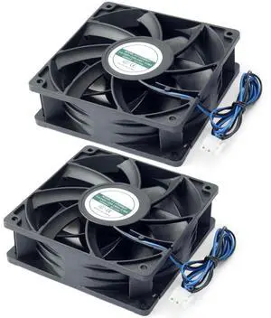 Mhrxusd 2 Pack XY-12038B2H High Air Volume EC-Fan fit for hte12038d Fan 110V-220V 0.06A 50/60HZ 12CM 120×120×38mm for Ice Maker Cabinet Cooling Mhrxusd 2 Pack XY-12038B2H High Air Volume EC-Fan fit for hte12038d Fan 110V-220V 0.06A 50/60HZ 12CM 120×120×38mm for Ice Maker Cabinet Cooling