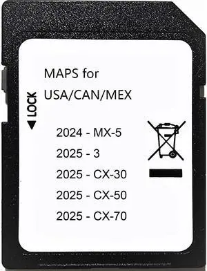 2025 Updated Navigation SD Card,Compatible with 2024 - MX-5,2025-3,2025 - CX-30,2025 - CX-50,2025 - CX-70 USA/CAN/MEX
