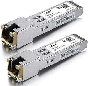 2.5G SFP-T, 2.5GBase-T, SFP to RJ45 SFP, Compatible with Ubiquiti UniFi, Fortinet, Netgear, TP-Link and Other Open Switches,2 Pcs