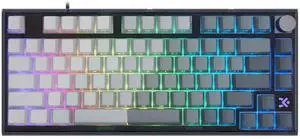 MOLGRIA x SKYLOONG 75% Gaming Keyboard, GK75 HE USB Wired Magnetic-Switch Mechanical Keyboard with Cherry Profile Double-Shot PBT Keycaps, South-Facing RGB Backlit and Knob(Grey Contrast Twilight)