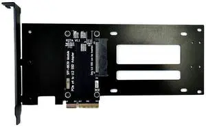 JMT ADT-R27 PCIe 5.0 4.0 x4 to U.2/U.3/E1.S/E3.S Hard Disk Adapter 128Gbps/64Gbps with Bracket Compatible with EDSFF Hard Disk Drive (R27A for U.2)