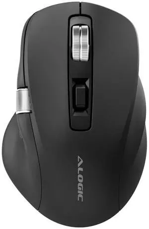 ALOGIC Apex Bluetooth USB-C Rechargeable 7 Keys Programmable Mouse | Ergonomic Design | Mac and Windows Shortcuts