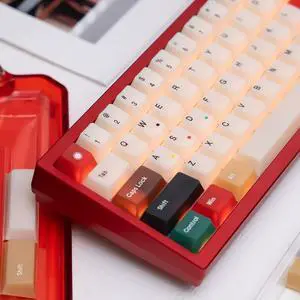 150 Keys Translucent Keycaps Cherry Profile Double Shot Keycap Set Fit for 60% 65% 75% Cherry Mx Switches Mechanical Keyboard