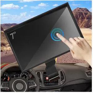 New Replacement 7" Uconnect LCD Display LCD Monitor Digitizer Radio Navigation Fit for Jeep Compass 2017-2020 TDO-WXGA0700K00033-V2 TDO-WXGA0700K00057-V1 LMB-K00057BL (7 Jeep LCD)