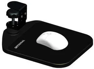 SKYZONAL Ergonomic Mouse Platform Under Desk Ergonomic Wrister Mouse Pad (Black)