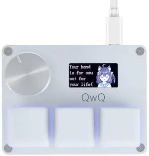 mydcjxktxdywd O3C Custom Gaming Keyboard with Magnetic Switches, Rapid Trigger Macro Keyboard for OSU, GD, RGB Backlight, Hall Effect he Magnetic Keyboard (White)