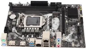 Heayzoki B460M Motherboard, PC Desktop Mainboard, Channel DDR4 LGA 1200 2 Gigabit NIC Support HD Multimedia Interface SATA3.0 Mining Mainboard for Gaming