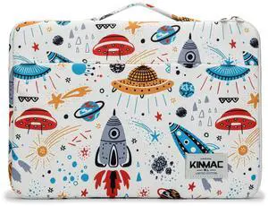 Kinmac 360° Protective Water Resistant Laptop Sleeve case Bag with Handle for MacBook Pro 14 inch,13.5 inch-13.9 inch and 14 inch Laptop(Spaceship)