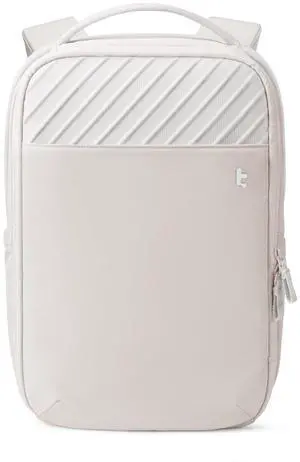 tomtoc Laptop Backpack 20L Techpack Workpack Designed for Business Professional Commuter, City EDC Backpack Daypack for 15.6-inch Laptop, White