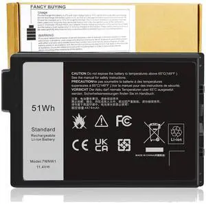 7WNW1 Laptop Battery Compatible with Dell Latitude 5424 5420 Rugged 7424 Extreme P85G P86G P137G P137G001 P137G002 P85G001 P86G001 Series GK3D3 DMF8C 0DMF8C 6NNCF DP3KF DMF0C 07WNW1 0GK3D3 451-BCHV