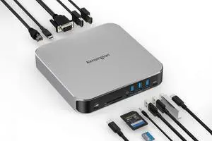 Kensington AD220S3 Dual Display Dock for Any MacBook M1/M2/M3/M4 (Software Driver Download Required); 85W Passthrough Charging (K31343WW)