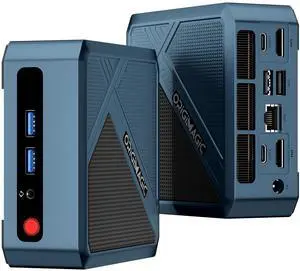 origimagic N1 Lite Ryzen 7 Mini PC 5700U, 16GB RAM 512GB NVMe SSD Mini Computer, 2.5GbE LAN/Wi-Fi 6E/BT 5.2/Full Function USB-C Micro PC, Office, Home, Business