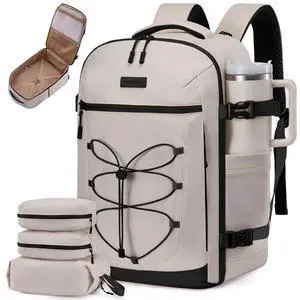 LOVEVOOK Travel Backpack,40L Carry On Backpack Large Fits 17.3" Laptop,TSA Personal Item Travel Bag with 3 Packing Cubes,Water Resistant Laptop Bag Travel Essentials for Weekender Business Hiking