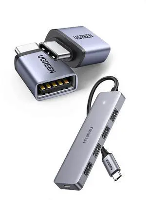 UGREEN USB C Hub Bundle with USB C to USB Adapter