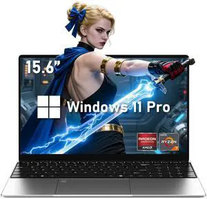 NAIKLULU Gaming Laptop, 15.6 Inch Lap Top Computer 2025, Win 11 Pro, Ryzen 7 5700U Processor, 32GB RAM 1T SSD, Backlit Keyboard, FHD Display 1920 * 1080P, WiFi 5, HDMI, for Student, Office, Business