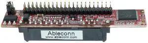 Ableconn IDE44-SAT SATA Drive to IDE 44-Pin Mini Vertical Adapter - SATA Drive to 44Pin IDE PATA Motherboard Converter