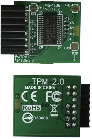 TPM2.0 Module LPC 14Pin for Infineon SLB9665 for MSI Motherboard Compatible with TPM 2.0 Module MS-4136