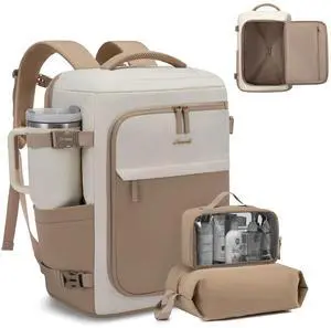 LOVEVOOK Travel Backpack for Women 17.3 Inch Carry On Backpack for Traveling on Airplane, Water Resistant Computer Backpack Luggage, Lightweight Business Rucksack as Personal Item Travel Bag