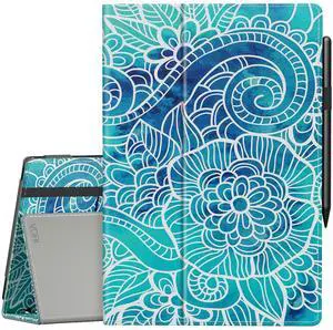 VORI Case for Amazon Kindle Fire Max 11 Tablet (13th Generation, 2023 Release), Slim Folding Stand Folio Cover with Auto Wake/Sleep & Hand Strap for All-New Fire 11 Max Tablet, Abstract Floral