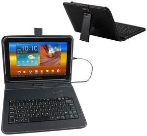 ENJOY-UNIQUE 10 inch Tablet Case 9.7-11 inch Tablet Cover with QWERTY External Keyboard USB C Port Compatible with Samsung Galaxy Tab A8 A7, Fire HD, Googee U10, Blackview, Nokia T20, Tab M10