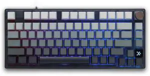 Glacier Skyloong HE75, Wired Detachable USB-C, Hot Swappable, Volume Knob, Side Print PBT Keycaps, Hall Effect Switches, Magnetic Keyboard (Gradient/Black)
