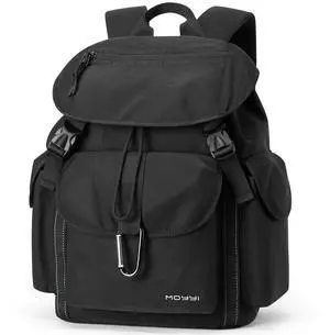 XINDING Casual Backpack for Men Women Waterproof, Fits 15 Inch Laptop, Black Daypacks Backpacks Lightweight for College, Hiking, Outdoor, Travel, Daily