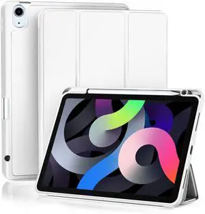 Akkerds Compatible with iPad Air 11 Inch Case 7th/6th Generation (M3/M2) 2025/2024, for iPad Air 5th/4th Generation Case 10.9 Inch 2022/2020 with Pencil Holder[Auto Sleep/Wake], White