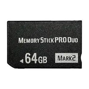 Original 64GB High Speed Memory Stick Pro Duo Mark2 64gb Cards for PSP Game Camera Memory Card