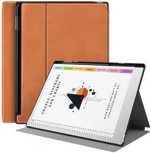 TiMOVO Case for Remarkable Paper Pro 11.8 Inch 2024, Multiple Viewing Angles Folding Book Folio Case with Pen Holder for Remarkable Paper Pro Color Tablet, Support Auto Wake/Sleep, Vintage Brown