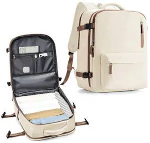 Travel Backpack Women,Carry On Backpack Flight Approved 18x14x8 inches Bag Spirit Airlines Personal ltem,College Sports Hiking Rucksack Waterproof Casual Daypack Laptop Blackpack Men,BeigeBrown